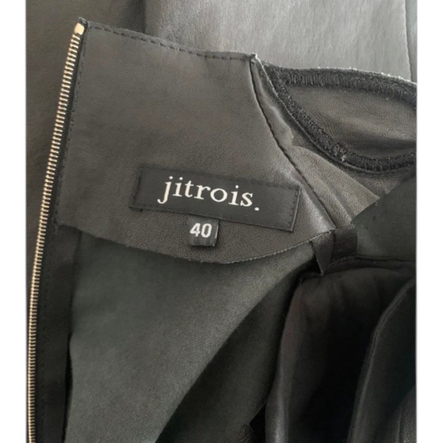 Robe en cuir Jitrois T36